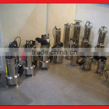 CE list stainless steel submersible septic pumps, sewage pumps, 3hp ,