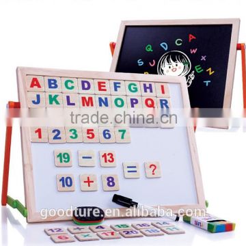 Blackboard And White Board Magnetic Board Both Sides Usable Learning Or Drawing Board With Standing Rack