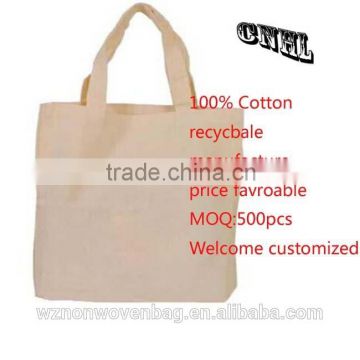 customized promotion natrual cotton bag