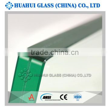 laminated safety glass for fencing, canopy with CE, IOS9001, ANSI