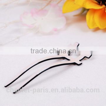fashion cellulose acetate hair fork for women