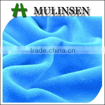 Shaoxing Mulinsen manufacturer solid dyed velvet dress fabric