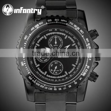 INFANTRY Luxury Date Day Month Stainless Wrist Watch