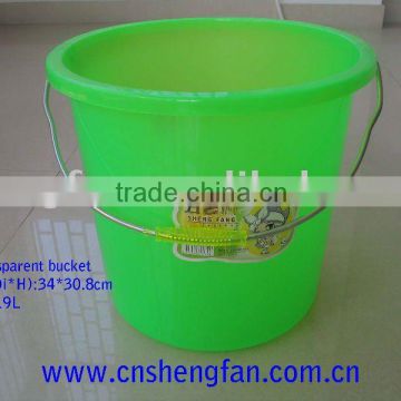 plastic transparent bucket 19L