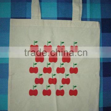 china supplier red and white reusable canvas cheap shopping bag