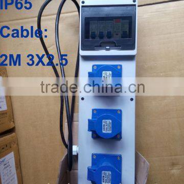 Plastic Industrial power Combination Socket Box Distribution Boxes electrical Industrial socket & plug coupler