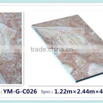 marble texture decorative MGO wall panel for bathroom, hotel, exhibition hall