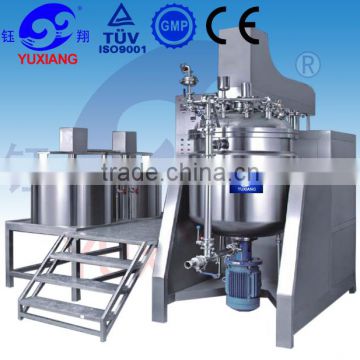 Yuxiang High Speed 500L vacuum emulsifying mixer for cosmetic lotion production line
