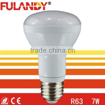 2014 Hot! 60W incandescent replacement LED bulb lighting E27 R63 7w led light