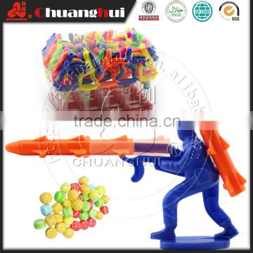 Plastic Rocket Toy Soldier / Gun Toy Candy