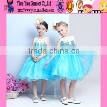 2015 original selling high quality Princess dress double lace short baby girl princess sofia dress wholesale
