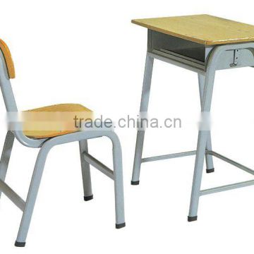 Single seat school chair and desk