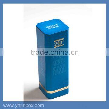 pvc window cheap packaging wine tin box