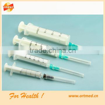 disposable surgical medical tuberculin syringe with needle