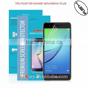 Mobile Phone Use for huawei nova Protective Film, full cover clear tpu screen protector for huawei nova
