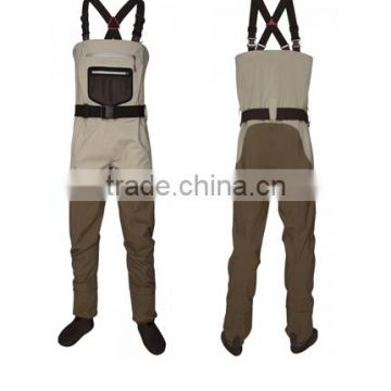 3 Layers Waterproof and breathable fabric fishing waist wader (Breathable-J)
