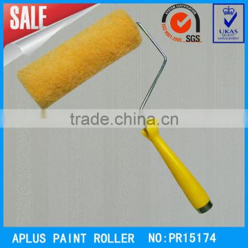 plastic handle soft head yellow paint roller