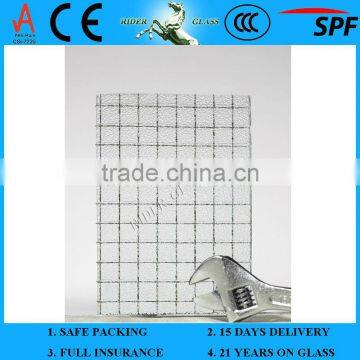 1.3-19mm Wire Design Glass with CE & ISO9001