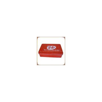 square tin can metal packaging tinplate box