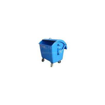 Blue Garbage Can