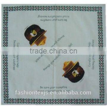 Wholesale cheap custom cotton square Smokey Bear Bandanas