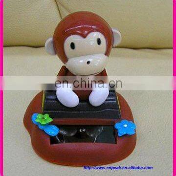 Shopping websites hot selling Solar nodding monkey toy solar panel Flip Flap