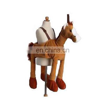 Party ride on cloth for kids plush horse shape ride on plush costume