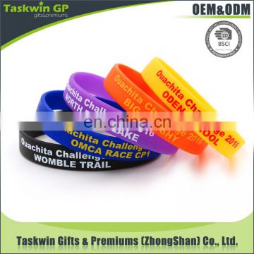 Bulk cheap silicone wristbands /personalized silicone bracelet / rubber bracelet