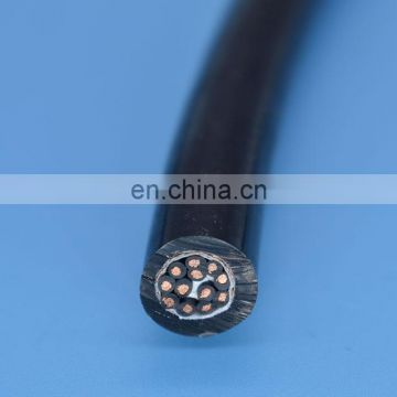 12 core pipe inspection cctv camera cable TPE jacket cable