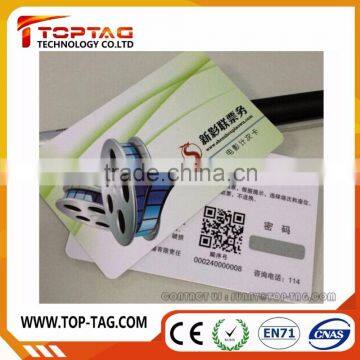 PVC scratch card / PVC card with QR code or barcode