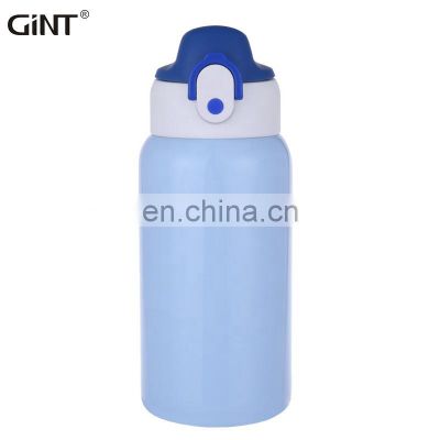 Cute color one touch open lid Water Bottle Customer Color Pop-up Button Double Wall Stainless Steel Water Bottle