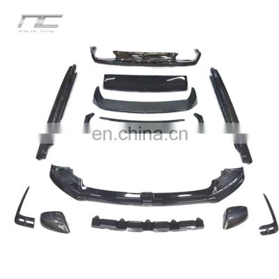 Front Bumper Lip Rear Diffuser Side Skirts For Bentley Bentayga Limited Edition W12 Carbon Fiber Body Kits