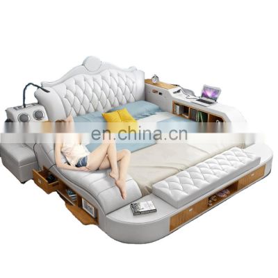 Bedroom Furniture  Multifunction Massage BedStorage King Size Bed