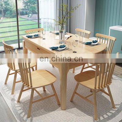 Nordic dining table wood simple dining table coffee table