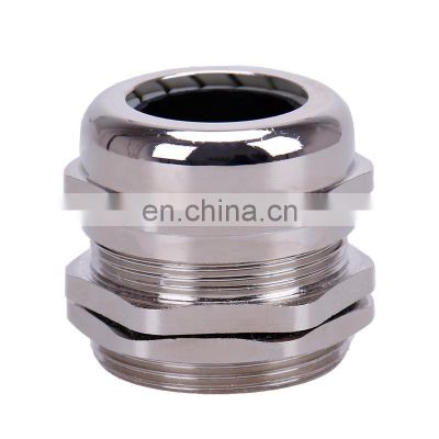 Nickel Plated Brass Cable Gland With Locknut Used For Machines And Devices Cable Gland IP68 M20