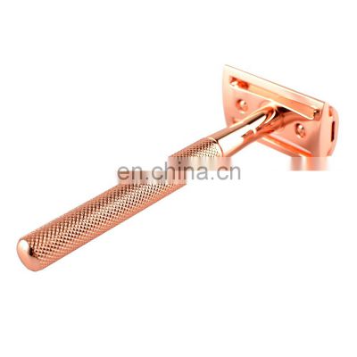 Steel Shaving Razor Rose Gold Male Gender and No Disposable Double Edge Single Blade Brass 3-5 Workday Offer