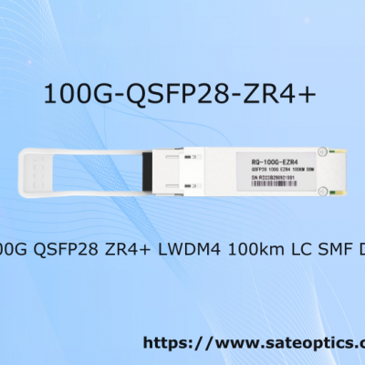 QSFP28-100G-ZR4+ 100G QSFP28 ZR4+ LWDM4 100km LC SMF DDM Optical Transceiver Module
