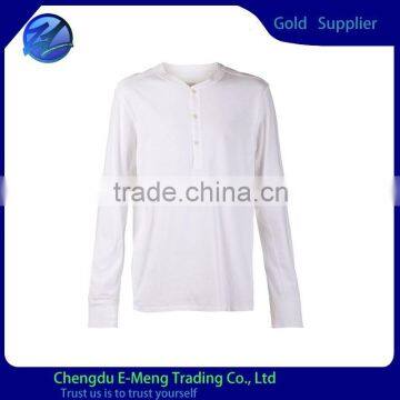 Wholesale Blank White Adverstising Campaign T-shirts Long Sleeves