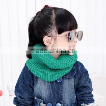 New Design Acrylic Knitted Loop Circle Infinity Baby Girl Winter Scarf