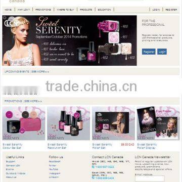 Skin Care Products Website Design