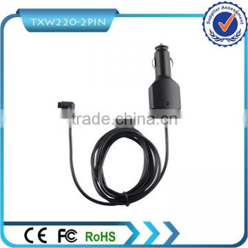 5V 2A 2 Pin with 1.8M Cable GPS Car Charger