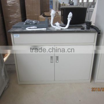 Laboratory equipment stainless steel sink work table