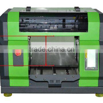 8 Color A3 size LED UV Flatbed leather Printer High Quality