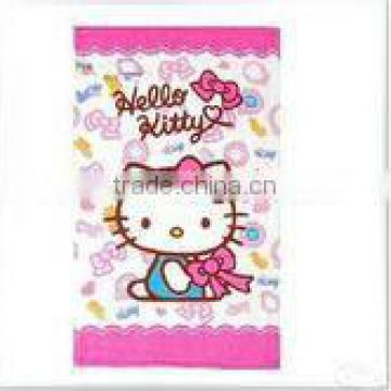 100% cotton hello kitty printed hand towels