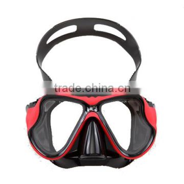 China cheap Scuba diving mask ,Tempered glass silicone diving mask