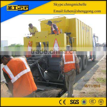 Low fuel consumption micro surfacing paver,slurry seal truck for sale