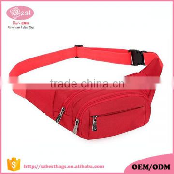 Manufacturer wholesale Nylon Running or Cycling Sport Waist Bag for Woman and Man