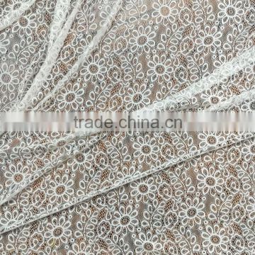 popular flower pattern lace fabric factory stock selling with high quality best price
