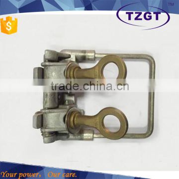 TZGT ACSR conductor stirrup clamp installation on energized conductor