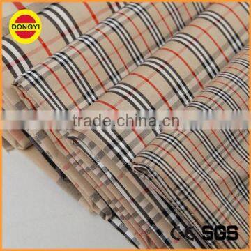 Comfortable 100% cotton yarn dyed fabric for shirt china supplier